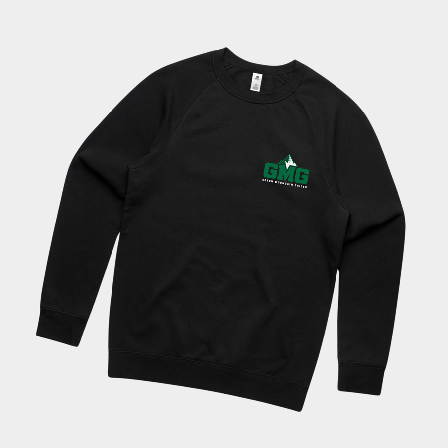BRANDED BLACK CREW NECK