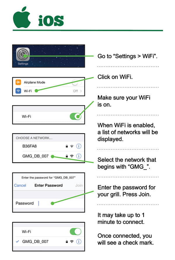 Connecting to your grill (Point-to-Point)